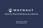 Waynaut - Door to Door Directions as a Service