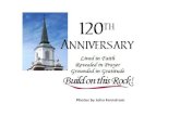First Church 120th Anniversary Celebration Dinner