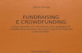 Fundraising e Crowdfunding. Workshop di Elena Zanella
