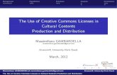 The Use of Creative Commons Licenses