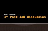 Bio22 4th post lab discussion