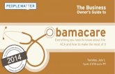 PeopleMatter: Business Owners Guide to Obamacare Webinar