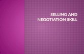 Selling and negotiation skill