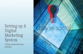 Chayse social  setting up a digital marketing system