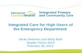 B1 Venie Dettmers - Integrated Care for High Users of the Emergency Department