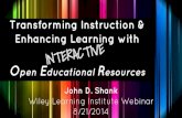 Wiley Learning Institute webinar/webcast