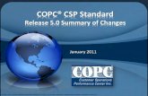 COPC 2011 Release 5.0 Changes