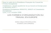 Les formes d'organisation du travail en Europe - Valeyre (Antoine)