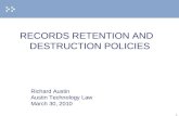 Records Retention And Destruction Policies
