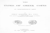 The types of Greek coins : an archaeological essay / by Percy Gardner