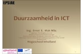 SGI12 - Duurzame curricula - Duurzaamheidscompetenties in het ICT curriculum: ervaringen met het internationale EPSIAE programma - Ernst Mak (Inholland)