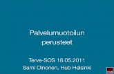 Sami Oinonen: Palvelumuotoilun perusteet