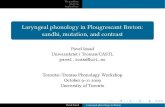Laryngeal phonology in Plougrescant Breton: sandhi, mutation, and contrast