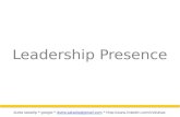 Leadership Presence - Deloitte Impact Day 2013