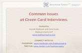 Common Issues At Green Card Interviews