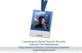 Learn to Rank search results