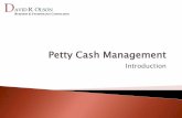 Petty Cash Management - Introduction to Petty Cash