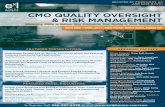 CMO Quality Oversight & Risk Management, April 2011, Boston