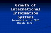 Growth Of International Information Systems