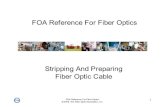 Fiber optic cable preperation