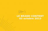 Le Brand Content - Petit Déjeuners du eMarketing - Imane Alami - Shems
