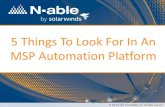 N able - 5 things to look for in msp automation platform