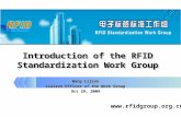 Introduction of the RFID Standardization Work Group,