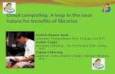 Cloud Computing: A leap in the near future for the benefit of Libraries
