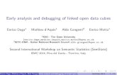 Early Analysis and Debuggin of Linked Open Data Cubes