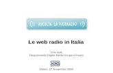 Web Radio Overview