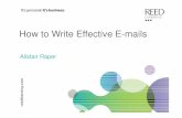 How to write effective e-mails