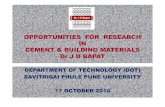 Opportunities for research in cement & building materials