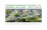 Homeowners Guide To Going Solar: 2014 Edition
