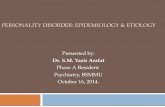 Personality disorder  epidemiology & etiology