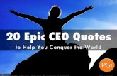 20 Epic CEO Quotes to Help You Conquer the World