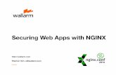 How to secure your web applications with NGINX