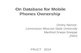 On Database for Mobile Phones Ownership