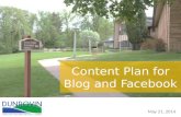 Blog and Facebook content marketing strategy for nonprofit organization