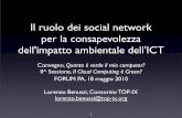 Il ruolo dei social network per la consapevolezza dell'impatto ambientale dell'ICT