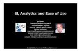 ROI on BI: Analytics, New Capabilities, and Next-Generation Ease of Use