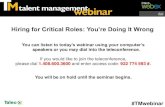Hiring for Critical Roles: You’re Doing It Wrong