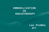 Immobilization in radiotherapy