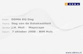 DDMA / Mapscape: Datakwaliteit
