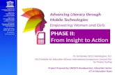 Advancing Literacy through Mobile Technologies: Empowering Women and Girls – Phase II: From Insight to Action