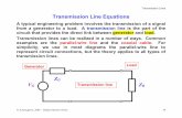 Transmission Line Equations