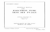 Electron Tube Test Set TV-10-U (Mil TM) (1957) WW