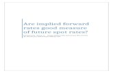 Are implied forward rates good measure of future spot rates?