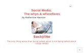 Social Media - the Whys and Wherefores