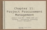 PMBOK Chapter 11 - Procurement