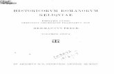 Historicorum Romanorum reliquiae (2 vols., ed. Peter, 1906-1914)